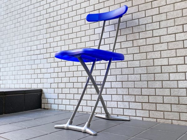 マジス MAGIS ロンディーネ RONDINE ブルー フォールディングチェア 折り畳み椅子 喜多俊之 イタリア ■