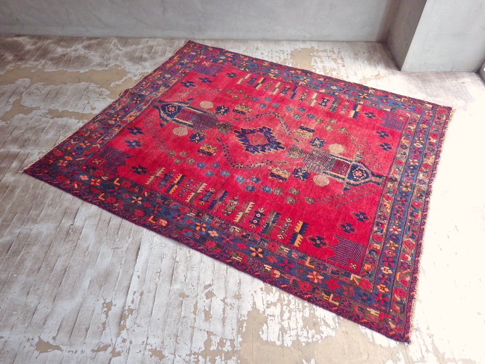 Saleアフガニスタントライバルラグ 手織り絨毯 size:110×86cm | www.vp 