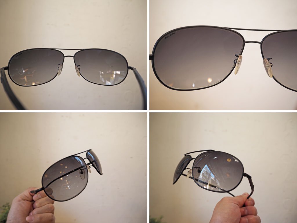 ݥꥹ POLICE 󥰥饹 Sunglasses S8691G Col531 6714 ֥åե졼 ǡ ƥɥå 
