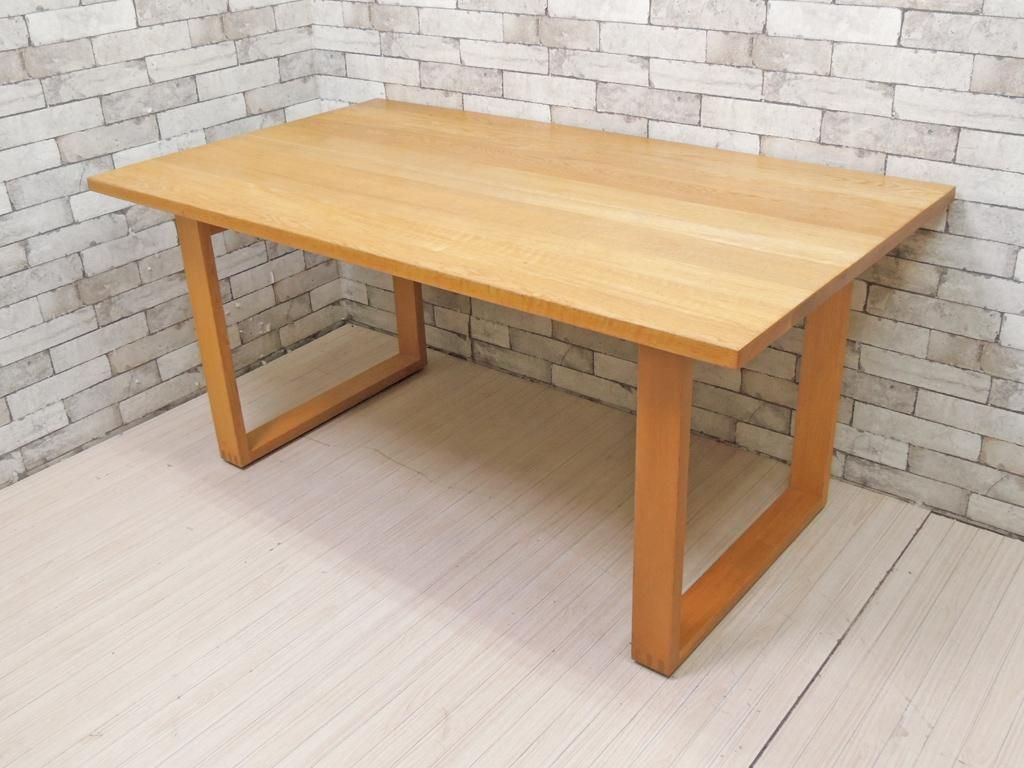 無印良品 Muji ダイニングテーブル オーク材 ロの字 W150cm シンプルデザイン Tokyo Recycle Imption 東京 世田谷のリサイクルショップ デザイナーズ 北欧家具の販売 買取