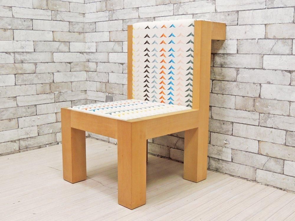 ミナペルホネン Mina Perhonen ジラフチェア Giraffe Chair メープル材 Bird Bird ファブリック ダイニングチェア ガラス瓶付き 皆川明 希少 Tokyo Recycle Imption 東京 世田谷のリサイクルショップ デザイナーズ 北欧家具の販売 買取