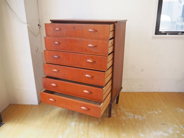 ̲ӥơ 6ɥ  6drawer chest   Teak ̲ȶ Scandinavian Vintage 