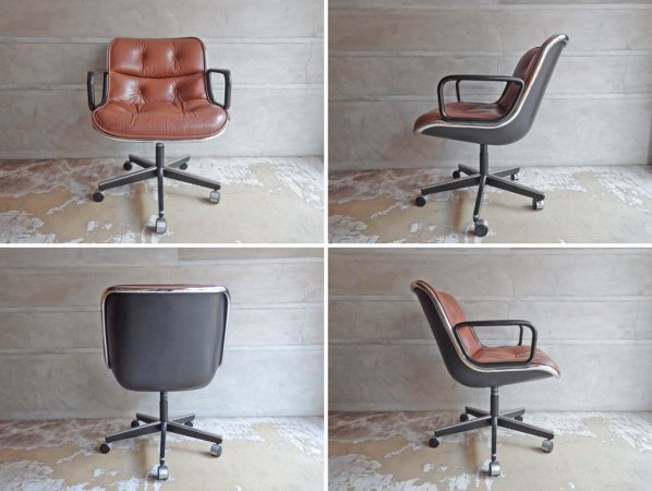 Υ Ρ Knoll ݥå Pollock Chair ƥ֥ դ 5ܵ 㥹١ 쥶 ܳ ֥饦 ǥ ߥåɥ꡼ 