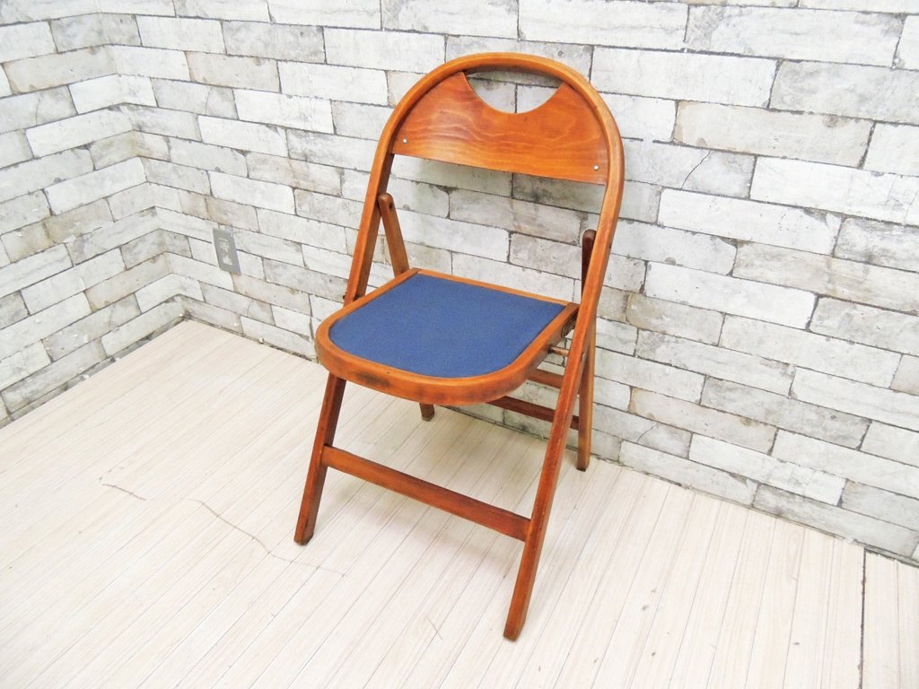 昭和レトロ 折りたたみ椅子 パイプイス スツール フォールディングチェア