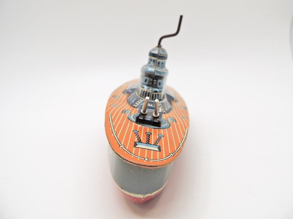 米澤玩具 ブリキ 船 N-158 ARIZONA フリクション 玩具 昭和レトロ