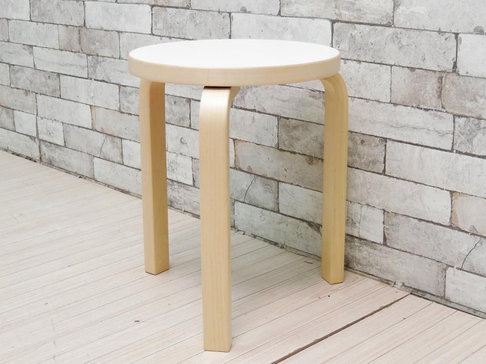 アルテック artek スツール60 Stool60 バーチ材 × ホワイトラミネート