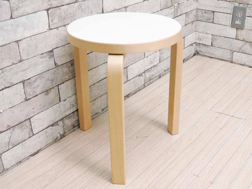 アルテック artek スツール60 Stool60 バーチ材 × ホワイトラミネート