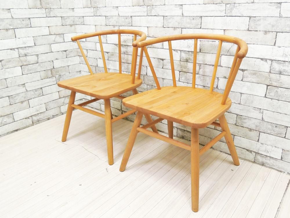 モモナチュラル Momo Natural タホチェア Taho Chair Al アルダー無垢材 ダイニングチェア 2脚セット 定価 約4 6万円 Tokyo Recycle Imption 東京 世田谷のリサイクルショップ デザイナーズ 北欧家具の販売 買取