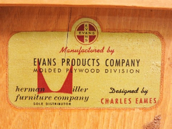󥹡ץ EVANS PRODUCTS ץ饤åɥ˥󥰥 DCW ॺ C&R Eames 1940s ߥåɥ꡼ USӥơ Vintage    