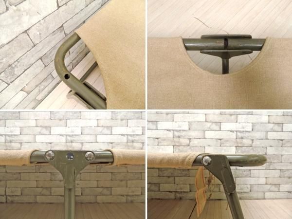 フランス軍 70'sビンテージ 野営コット Field cot Bed 折り畳みベッド