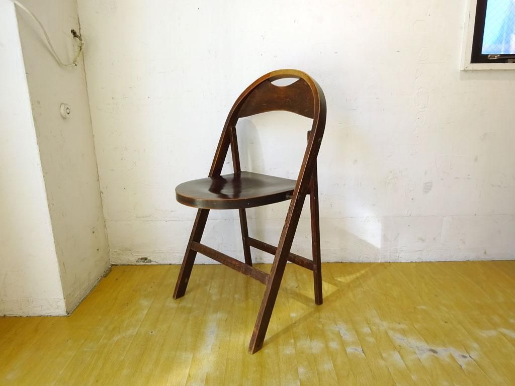 トーネット THONET ビンテージ フォールディング ベントウッドチェア B