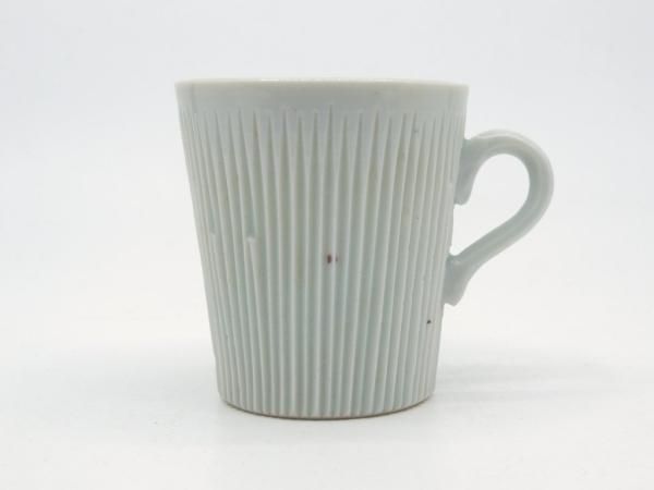 上泉秀人 しのぎ マグカップ 石灰釉 陶芸 現代作家 ○ - TOKYO RECYCLE