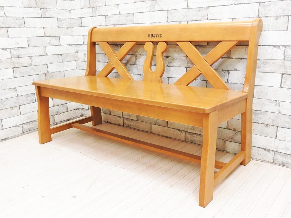 カリモク Karimoku ルスティック Rustic 3人掛けダイニングチェア ベンチ カントリースタイル 廃番 参考価格 4 2万円 Tokyo Recycle Imption 東京 世田谷のリサイクルショップ デザイナーズ 北欧家具の販売 買取