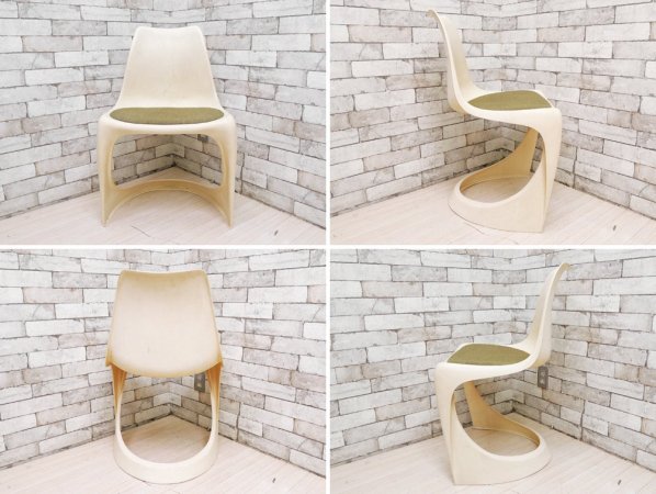  CADO ɥ Chair Model 290 FRP ۥ磻 С ѥå ƥ󡦥ƥ르 1970s ǥޡ ̲ӥơ 