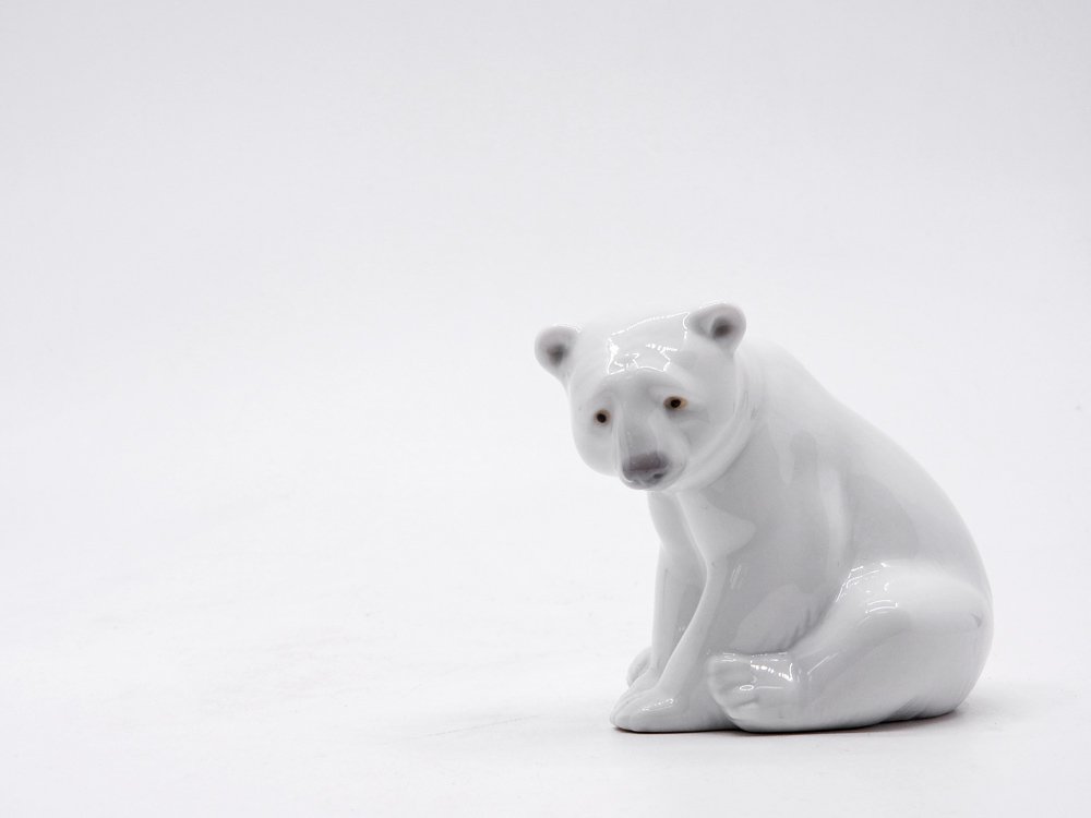 います持続可能な世界のリヤドロ シロクマ 雪 氷 昼寝  置物 フィギュリン親子アイス