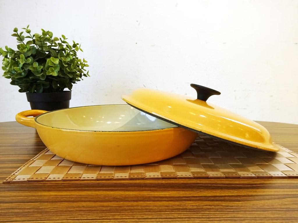 当季大流行 ル クルーゼ ビュッフェキャセロール 廃盤色 サフランイエロー 26cm 調理器具