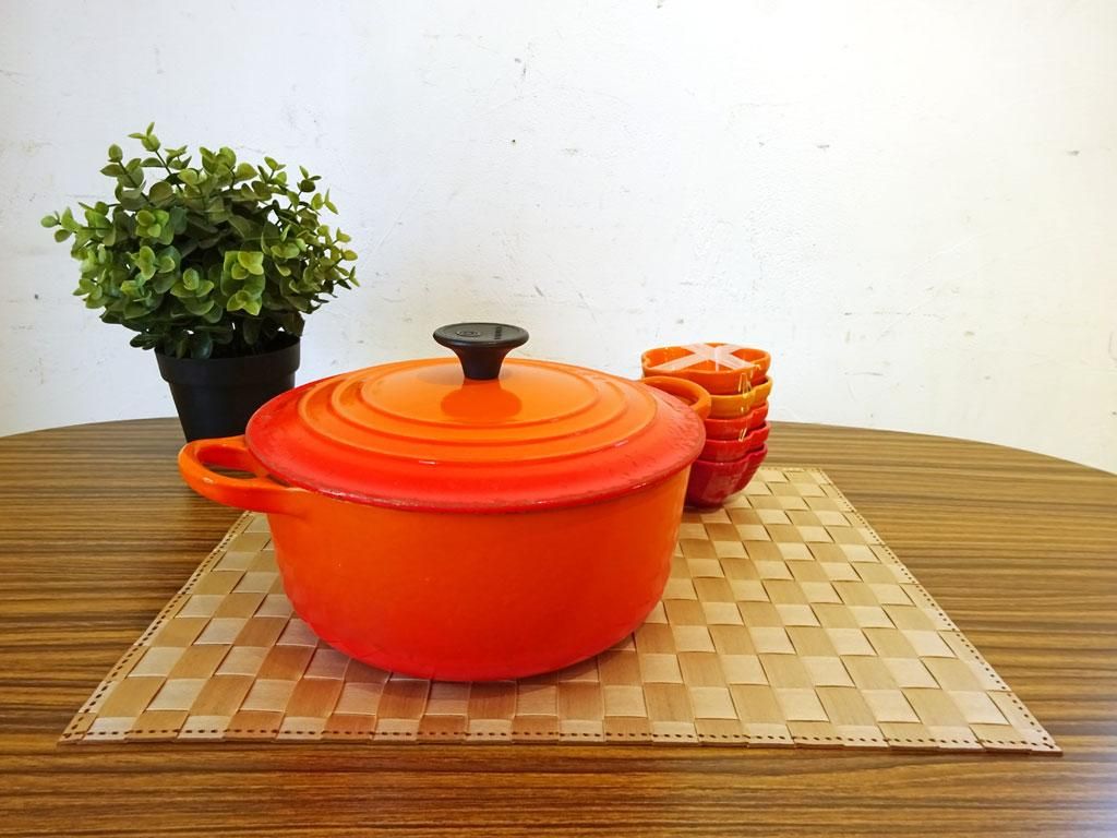 ルクルーゼ Le Creuset ココット・ロンド 両手鍋 20ｃｍ 鋳物ホーロー