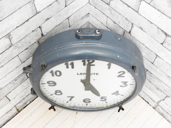 ルポート LEPAUTE社 ウォールクロック 壁掛け時計 鋳造アルミニウム