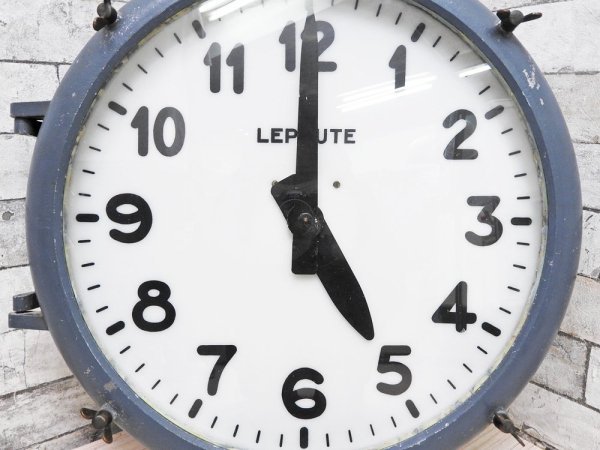 ルポート LEPAUTE社 ウォールクロック 壁掛け時計 鋳造アルミニウム