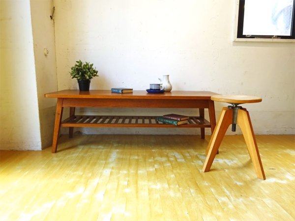 ѥեåե˥㡼ӥ PACIFIC FURNITURE SERVICE DH TEA TABLE WITH SHELF L  ֥饦 