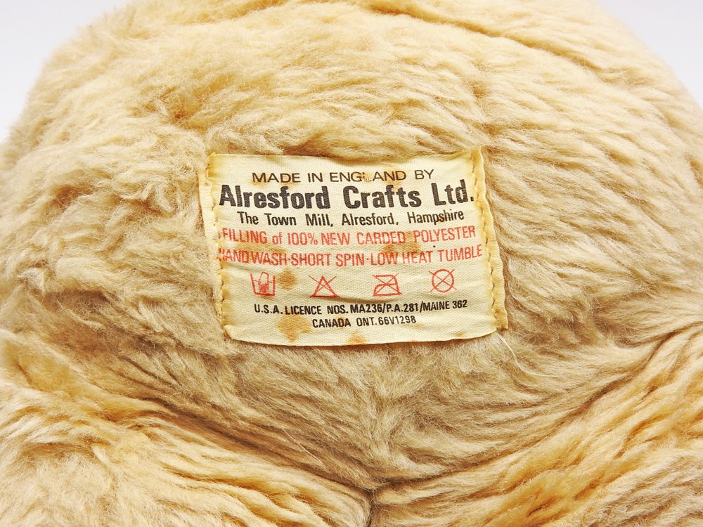 쥹եɥե Alresford Crafts ϥˡ٥ Honey Bear ƥǥ٥  ޤ椲 ̤  Ĺ50cm 1970s UKӥơ ѹ񻨲 