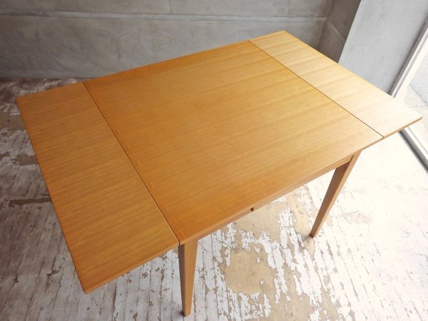 無印良品 MUJI タモ材 ダイニングテーブル 伸長式 W85～135cm 