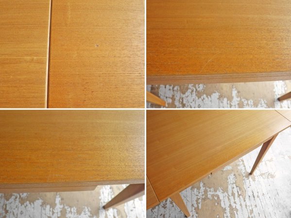 無印良品 MUJI タモ材 ダイニングテーブル 伸長式 W85～135cm 