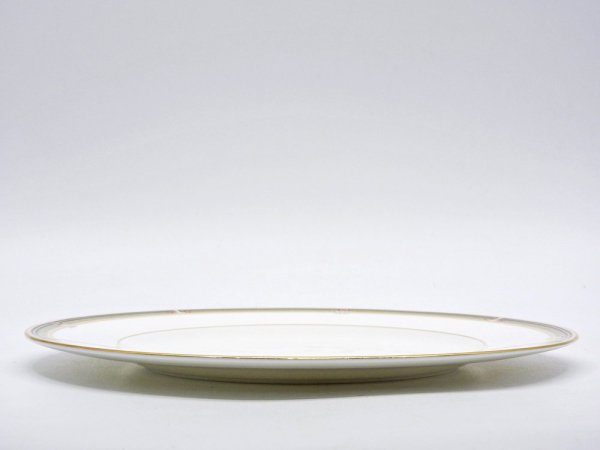 ウェッジウッド WEDGWOOD オベロン oberon 白磁プレート 27cm ディナー皿 大皿 旧刻印 ボーンチャイナ BONE CHINA 廃番品 英国 D ♪