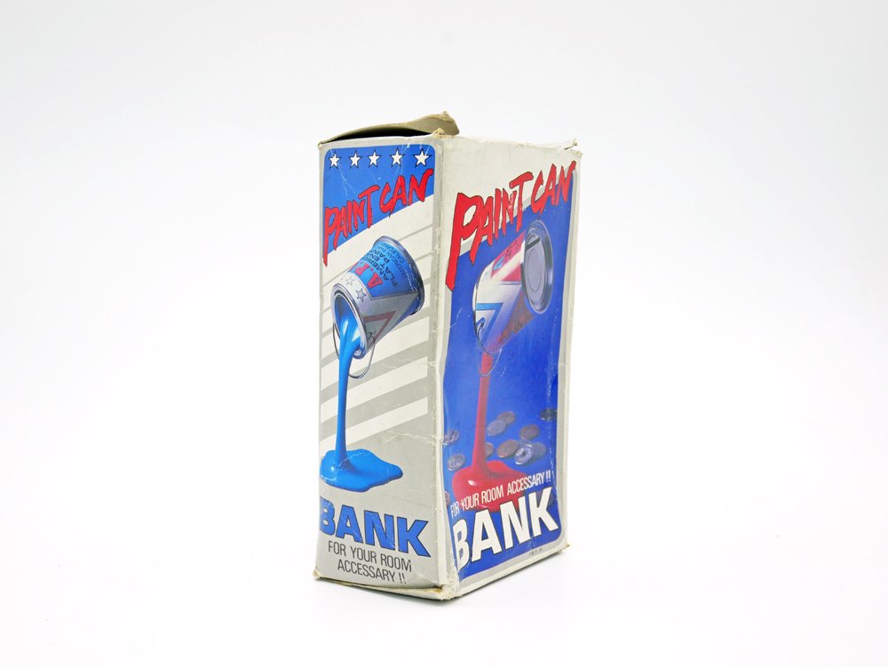 ȡץ TOPLAY ե󥷡 FANCY ڥȥХ PAINT CAN BANK Ȣ ֥  Ȣ 1980s ¥ȥ ӥơ Vintage 
