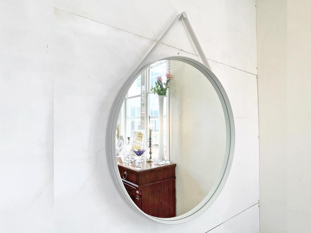 ヘイ HAY ストラップミラー STRAP MIRROR Φ70 ウォールミラー グレー