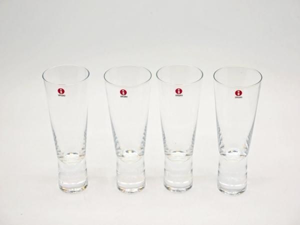 イッタラ iittala アアルネ Aarne シャンパングラス 4点セット ゴーラン・ホンゲル Goran Hongell 廃番 希少 北欧食器 ●