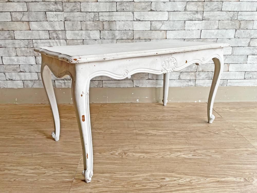 フレンチビンテージ French vintage ホワイトペイント センター