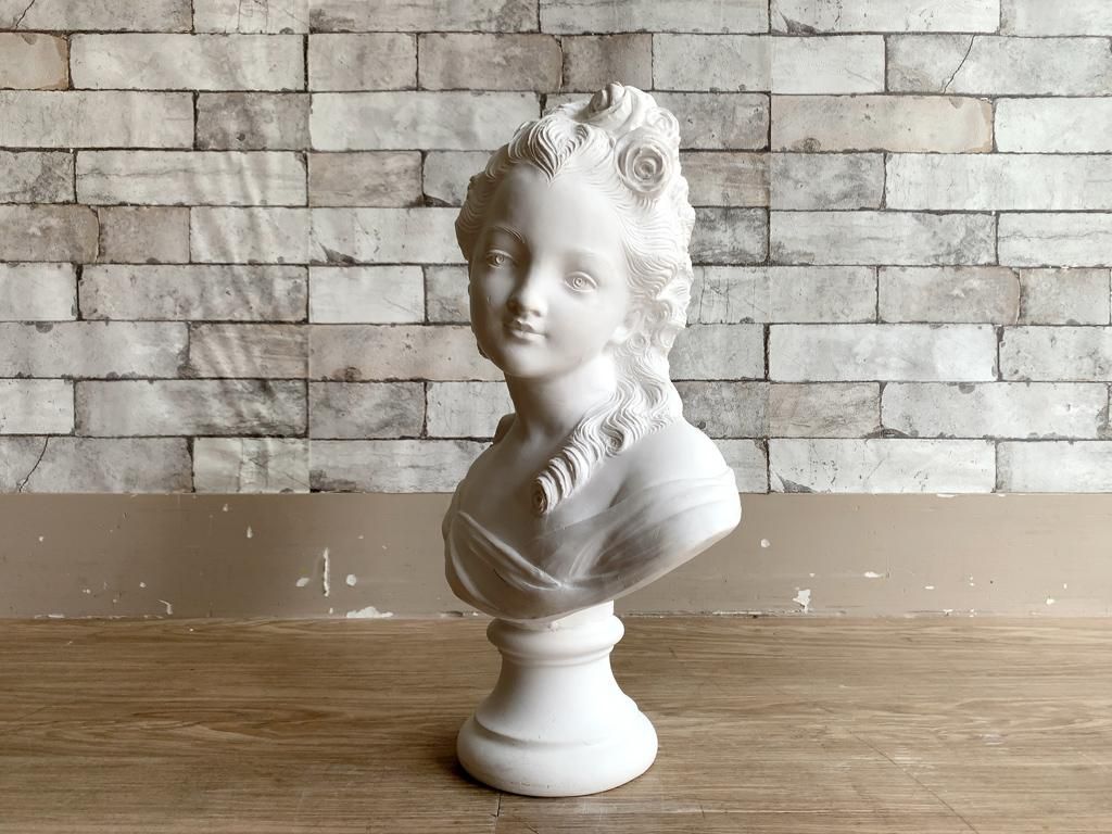 薔薇の少女 胸像 Plaster statue 石膏像 ジュゼッペ・ベッシ Giuseppe 