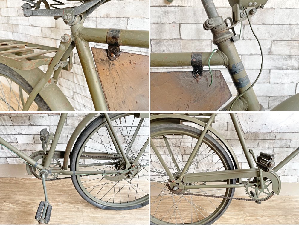 スウェーデンビンテージ Swedish Vintage モナーク MONARK 自転車 26インチ スウェーデン軍 ミリタリー 現状品 ディスプレイ用 インテリアとして ●