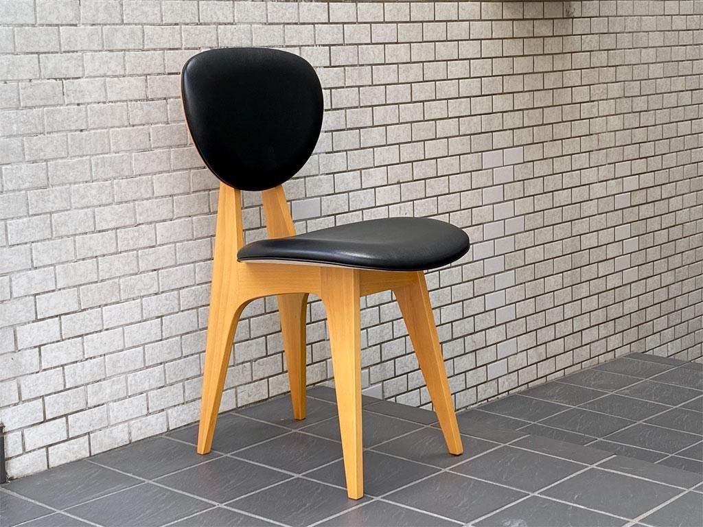 イデー IDEE ダイニングチェア DINING CHAIR 長大作 ブラック PVC