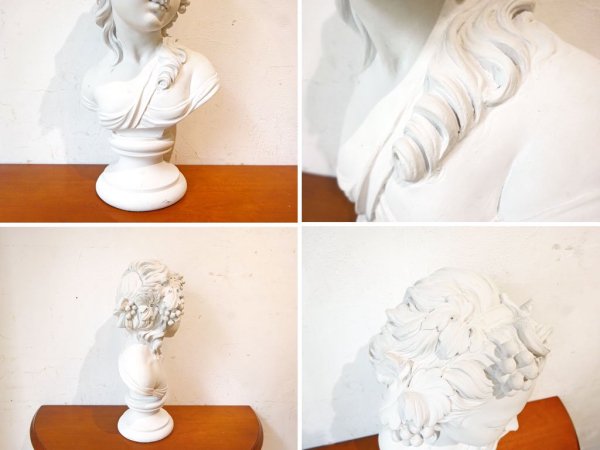 薔薇の少女 胸像 Plaster statue 石膏像 ジュゼッペ・ベッシ Giuseppe 