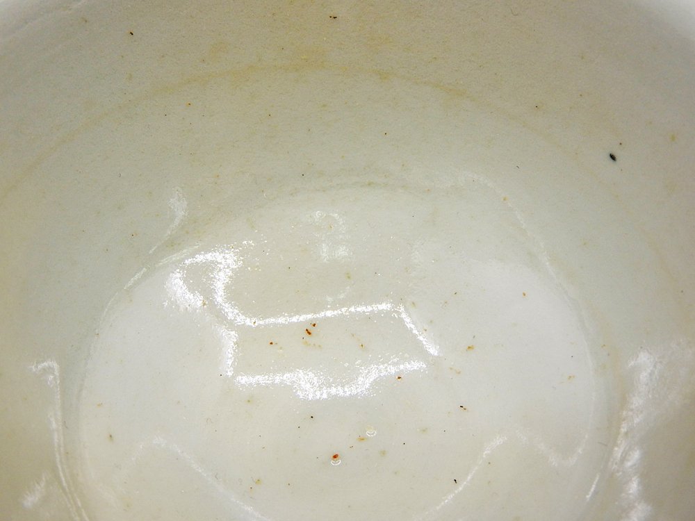 森岡由利子 白磁 スープカップ マグカップ Φ12.5cm 現代作家 A ●