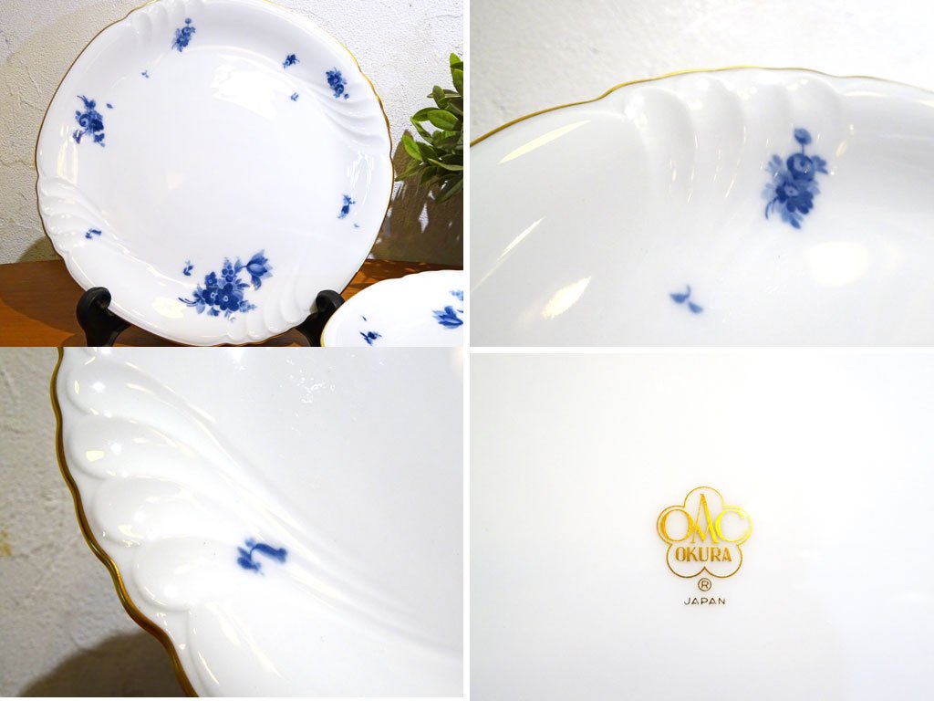 ƫ OKURA ֥롼ե Blue flower 6 ơ֥륦å C&S  ܥ  