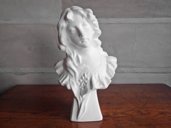 スズランの少女 胸像 Plaster statue 石膏像 デッサン 絵画用品