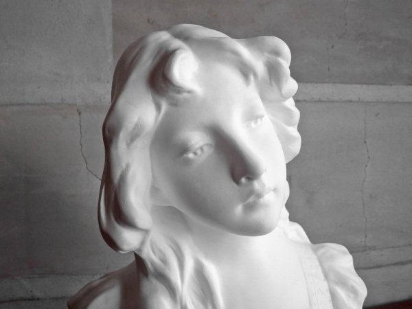 美術品1650❣️ スズランの少女 像 胸像 - 彫刻/オブジェクト