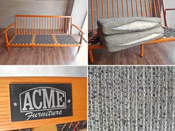  ե˥㡼 ACME Furniture ǥޡ 3ͳݤե DELMAR SOFA 3-Seater ե֥å 饤ȥ졼  
