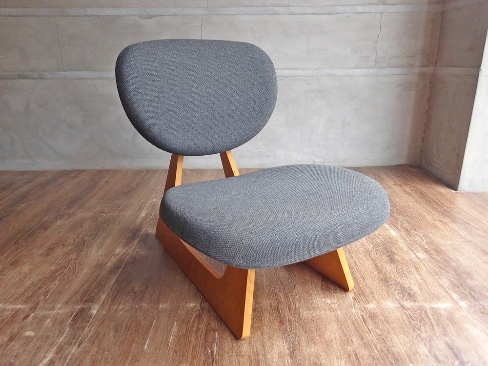 天童木工 TENDO 低座椅子 ローチェア 座椅子 長大作 デザイン グレー 