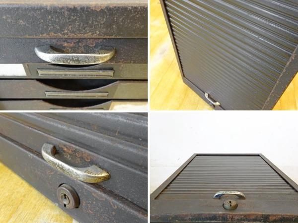 ビンテージ スチール シャッター レターケース 7段 レターラック 卓上