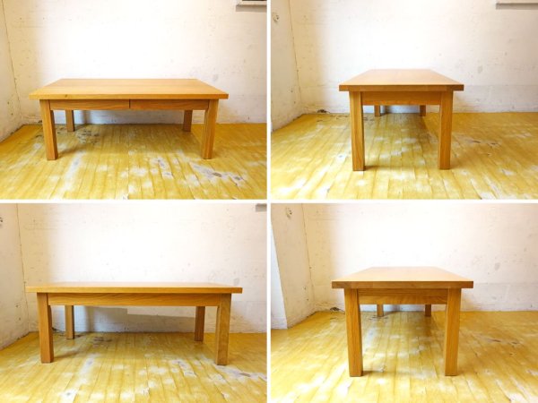 無印良品 MUJI 木製 ローテーブル センターテーブル 文机 座卓 タモ