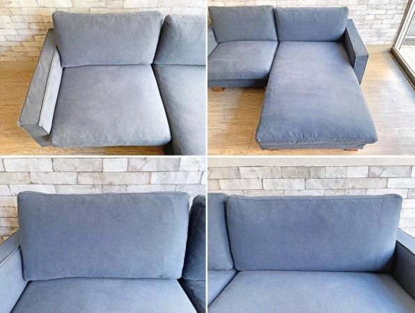 ACTUS FB ソファ（ネイビー） 2.5シーター