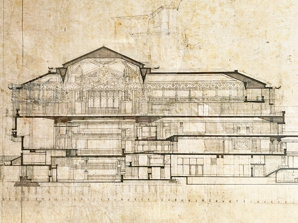 ե󥯡ɡ饤 Frank Lloyd Wright ۥƥ The Imperial Hotel Ωο ARCHITECT ݥ եåȥץ W106cm  