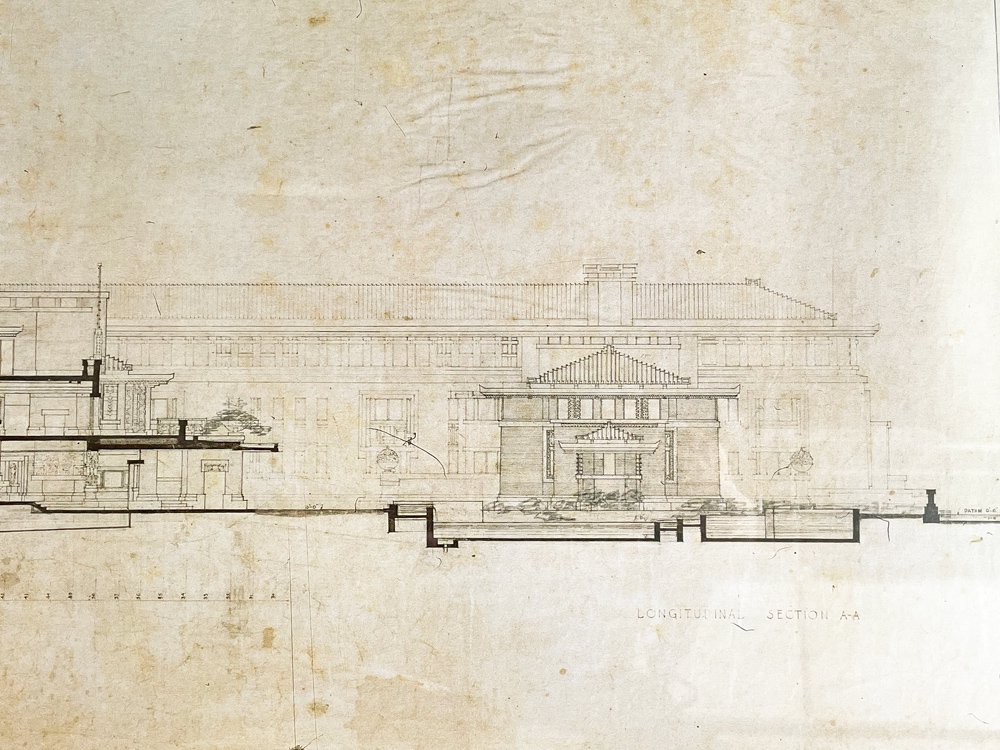 ե󥯡ɡ饤 Frank Lloyd Wright ۥƥ The Imperial Hotel Ωο ARCHITECT ݥ եåȥץ W106cm  