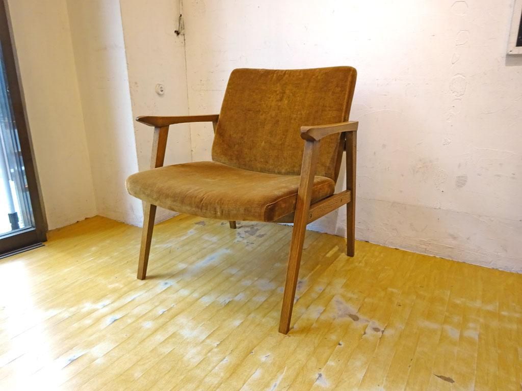トラックファニチャー TRUCK FURNITURE FURROWED-LEATHER ARM CHAIR 楢