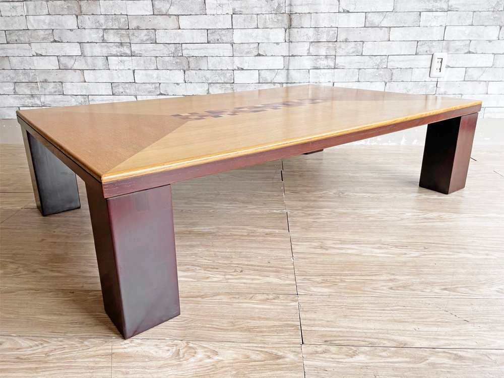 座卓 ローテーブル ヴィンテージ 木製 一枚板 テーブル | mediacenter 
