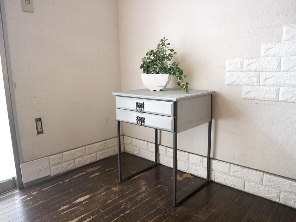 サラグレース　Sarah Grace  コンソール　テーブル　グレー×アイボリー サラグレースSarah Grace コンソールテーブルグレー×アイボリー